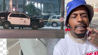 RAPPER SAUCE WALKA KILLS A R⭕️BBER BLOODS IN DOWNTOWN LOS ANGELS 😳😳 😳🙏 [upl. by Urson991]