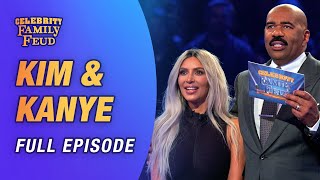 The Kardashians vs The West Family Full Episode  Celebrity Family Feud [upl. by Ardnalac]