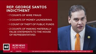 Rep George Santos pleads not guilty to 13 federal charges [upl. by Acireed327]