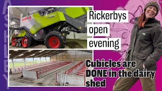 7 March Rickerbys open evening one step closer in the dairy shed cubicles are in [upl. by Aikym]