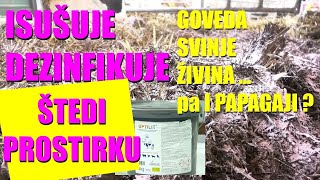 NOVI HIT U STOČARSTVU  istovremeno i DEZINFICIJENS i ISUŠUJE STELJU ILI PODLOGU a JEFTINIJI JE [upl. by Eleanore]