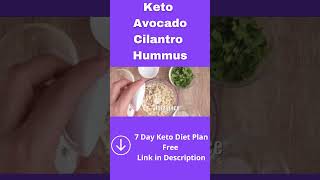 Keto Avocado Cilantro Hummus  Healthy recipes  shorts [upl. by Onifled]