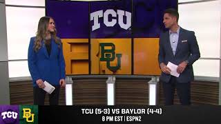 TCU vs Baylor Week 10 Preview  Inside the 12 [upl. by Namya]