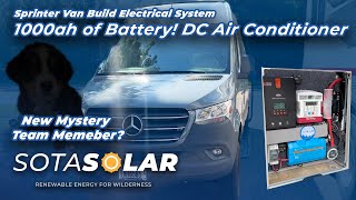 Sprinter Van Off Grid Power System 1000ah battery Dometic RTX AC 600w Solar Victron Multiplus [upl. by Drofliw400]