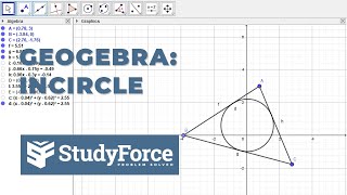 GeoGebra  Creating an Incircle within a Triangle [upl. by Gratianna]