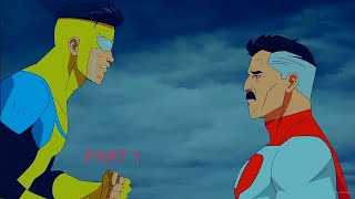 Invincible vs Omni Man Fight Scene Part 1 Full Fight Invincible Episode 8 [upl. by Sybille]