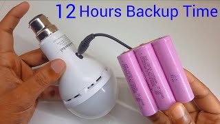 Rechargeable Led light backup Time increase 1 to 12 hours use 3Lithium Battery [upl. by Enyrb199]