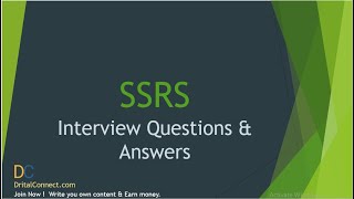 Top 50 SSRS Interview Questions amp Answers for 2021 Part 2 [upl. by Groves]