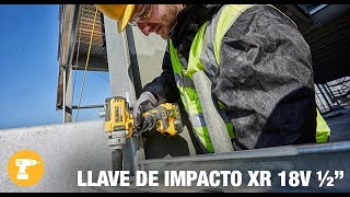 Llave de Impacto sin escobillas XR 18V 12quot  DEWALT [upl. by Gobert]