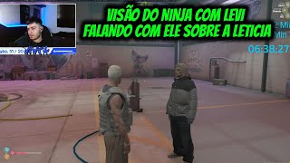 VISÃO DO NINJA COM LEVI FALANDO COM ELE SOBRE A LETICIA [upl. by Weisbart562]