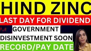 Hindustan zinc dividend last opportunityHind Zinc stake sale soon Hindustan zinc share news today [upl. by Wilber]