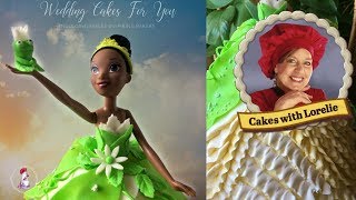 Princess Tiana Cake  White Chocolate and Buttercream Gown [upl. by Chrotoem]