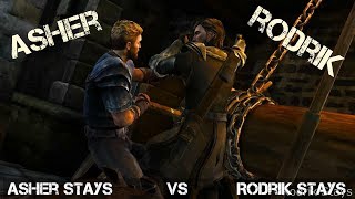 Game Of Thrones Telltale Episode 5  Rodrik Stays VS Asher Stays Who Stays Behind [upl. by Ettevey]