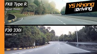 FK8 Type R vs F30 330i Genting Hillclimb  Exciting Corner by Corner Comparison Which is Faster [upl. by Natsud]