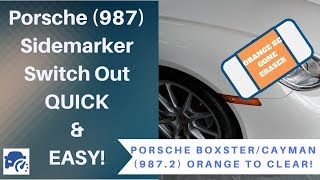 Side marker Replacement  Porsche BoxsterCayman 9872 [upl. by Rukna]