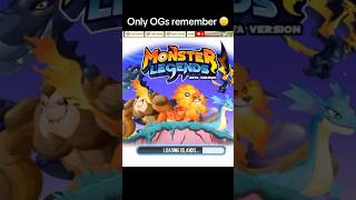 Only Monster Legends OG’s Remember 🥲 nostalgia [upl. by Filmer]