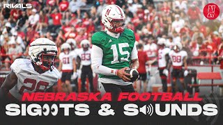 Watch Nebraska football fall camp open practice featuring Dylan Raiola amp Matt Rhule Husker QBs 🌽 [upl. by Sieber]