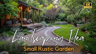 Cozy Backyard Retreat Rustic Small Garden Landscaping Ideas to Transform Your Tiny Outdoor Living [upl. by Rollie]