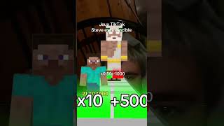 Steve est invincible 💪 tiktok gametiktok foryou minecraft minecraftshorts minecraftmemes [upl. by Waldos]