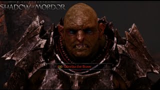 MiddleEarth Shadow of Mordor Gameplay  Warchief Gundza the Brave Fight [upl. by Luar941]