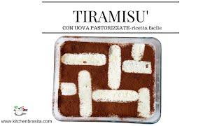 TIRAMISU con le UOVA PASTORIZZATE  ricetta facile e buonissima [upl. by Kean]