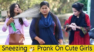 Sneezing Prank On Cute Girls  Most Funny Pranks of 2023crazycomedy9838 [upl. by Picco]