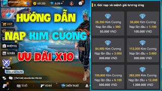 Cách nạp kim cương trong Free Fire  Cách nạp thẻ Free Fire [upl. by Irtimed923]