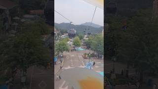 Everland view from cable car explore korea travel trip cablecar everland amusementpark view [upl. by Lalla98]