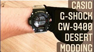 Casio GShock GW94001ER conversion Desert Camo Rangeman Strap amp Bezel [upl. by Delilah820]