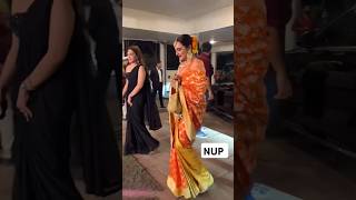 Rekha Ji arrives for MM Diwali bash in Mumbai ytshorts rekha bollywood viral [upl. by Trabue]