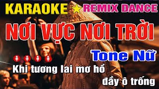 NƠI VỰC NƠI TRỜI KARAOKE REMIX TONE NỮ LÊ BẢO BÌNH  Trung Hiếu [upl. by Giulia819]