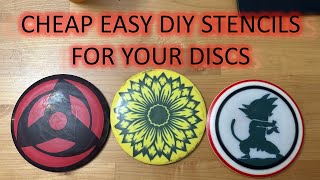 Cheap and Easy Stencil Dye for your Disc Golf Discs [upl. by Wootan260]