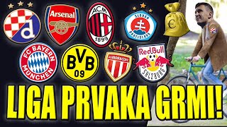 🔴DINAMO BICIKLOM NA LIGU PRVAKA🔴 BAYERN MILAN ARSENAL DORTMUND PROTIVNICI 🔴NOVI STADION ZARAĐEN 🔴 [upl. by Ayita]