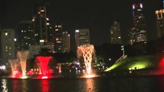 KLCC  fountain music light show [upl. by Nnairol]