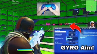 New Fortnite GYRO Controller Settings 🎮 Best Aim Update  No Recoil Settings PS5XBOXPS4 [upl. by Tedd]