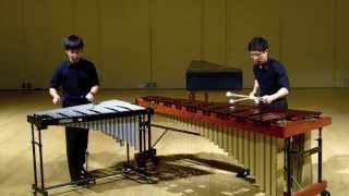 Vertical River marimbavibraphone duet  THUD [upl. by Tlevesoor646]