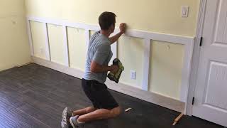 How to Install Wainscoting [upl. by Sabra]