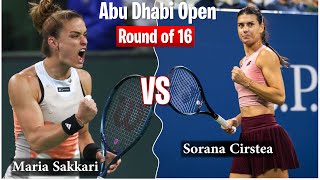 Maria Sakkari vs Sorana Cirstea Highlights Abu Dhabi Open 2024 tennis [upl. by Warrick]