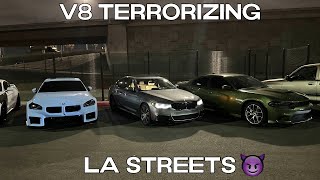 BMW M550I Terrorizing LA Streets INSANE PULLS [upl. by Tierell]