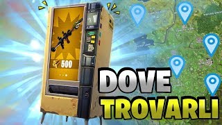 DOVE TROVARE TUTTI I DISTRIBUTORI AUTOMATICI ⛏️Fortnite Battle Royale  Pazzox [upl. by Thompson348]