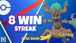 8 WIN SREAK WITH TREVENANT IN THE GREAT LEAGUE  Pokemon GO PvP [upl. by Hartwell]