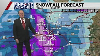 Colorado weather Denver could get foot of snow while mountains get even more [upl. by Williams]