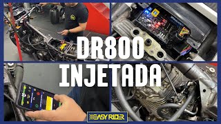 Adaptando o INJETTA na DR800 com TBI  Easy Rider Tec [upl. by Ahseiuqal]