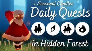 Todays Daily Quests in Hidden Forest  Sky Children of the Light [upl. by Knarf]