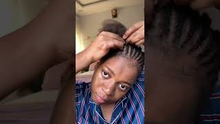 Fulani braids on my natural hair [upl. by Eenet]