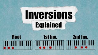 Piano Chord Inversions Explained [upl. by Sisenej]