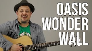 Oasis Wonderwall Guitar Lesson  Tutorial [upl. by Cordle]