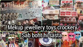 bolten market wholesale market ll makeup jewellery ll crockery ll toys l reasonable price me Sb [upl. by Rimma]