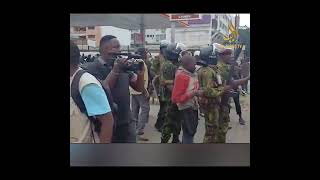 VEHICLES TORCHEDQAFFEE POINT HOTEL MOMBASA VANDALISED AFTER ONE PROTESTER SHOT [upl. by Constant]