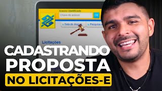 COMO CADASTRAR UMA PROPOSTA NO LICITAÇÕESE [upl. by Seltzer]